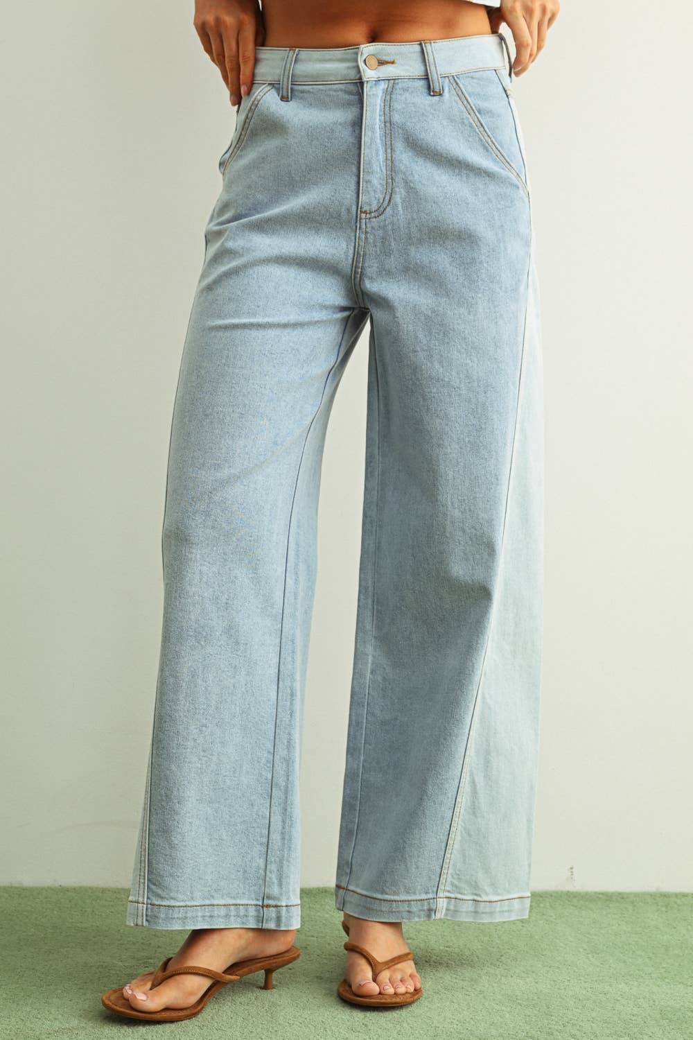 Lynn | Color Block Denim Jeans