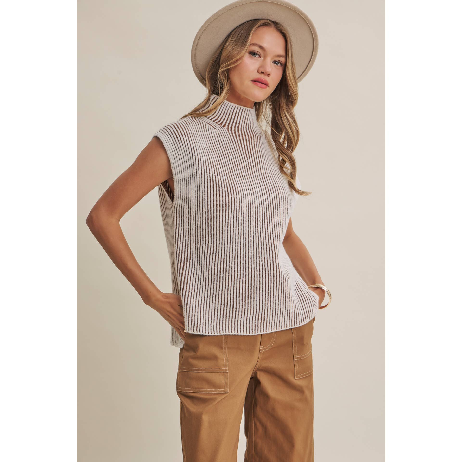 Desert Trail | Mock Neck Sweater Vest