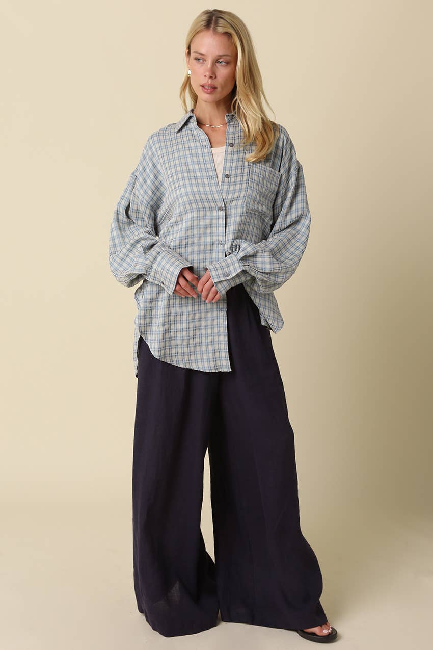 Jerri | 100% Linen Wide-Leg Pants