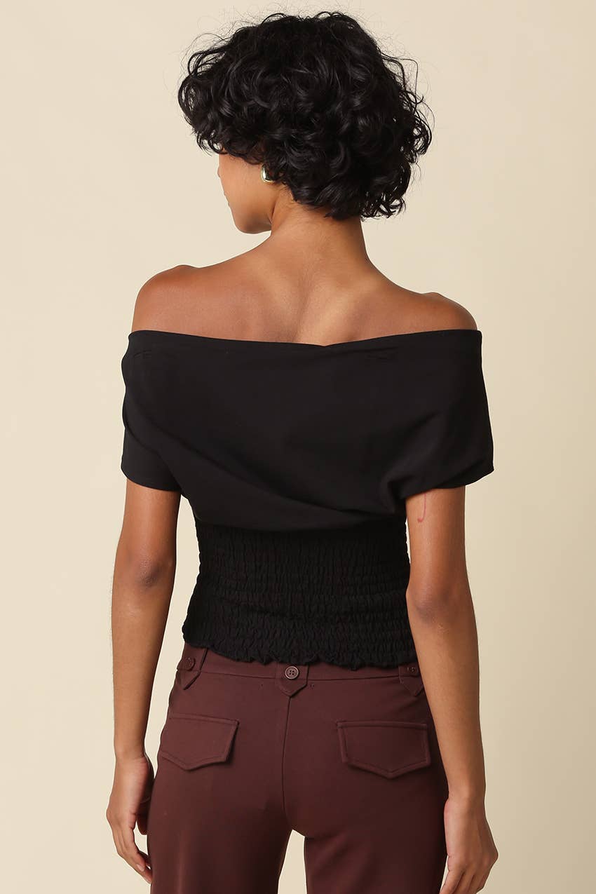 Janey | Off Shoulder Smocked Top