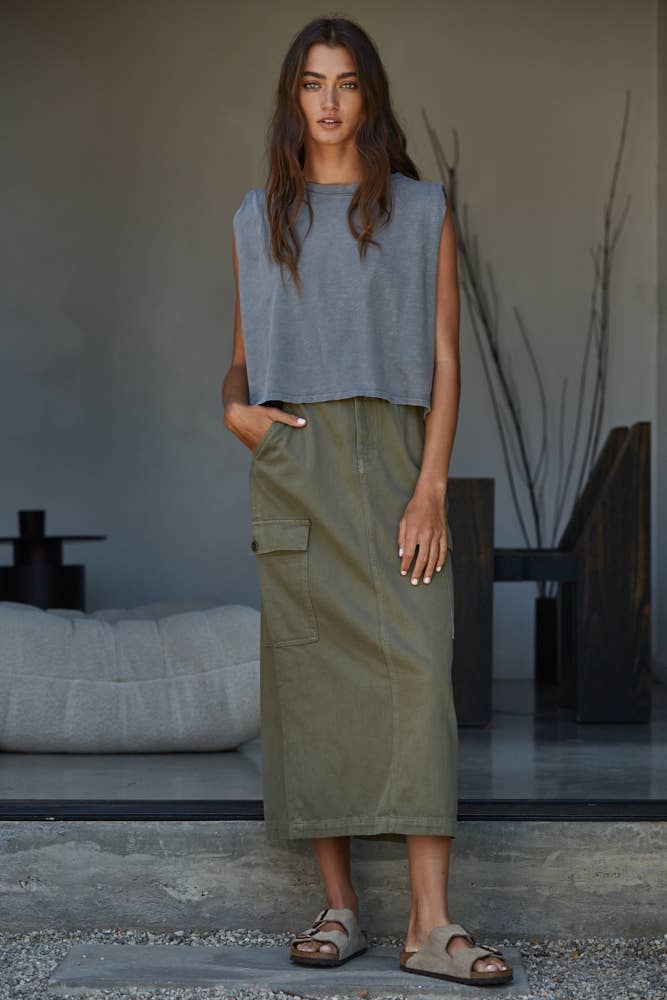 Knit Cotton Tank Top