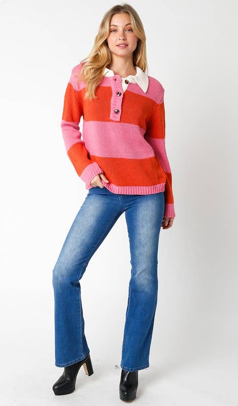 Faith | Chunky Striped Sweater