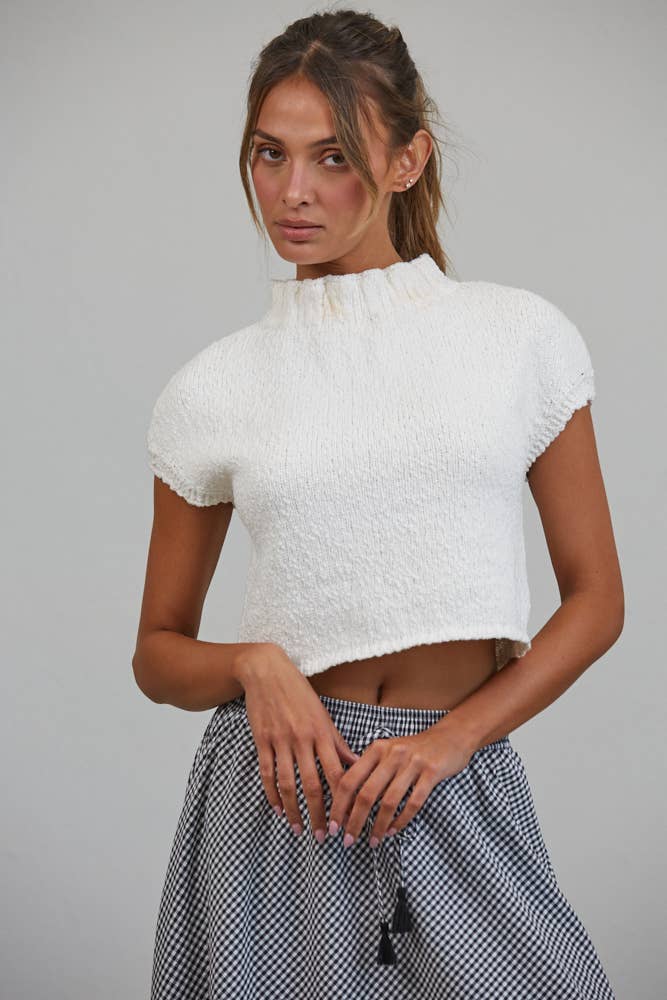 Bear | 100% Cotton Mock Neck Sweater