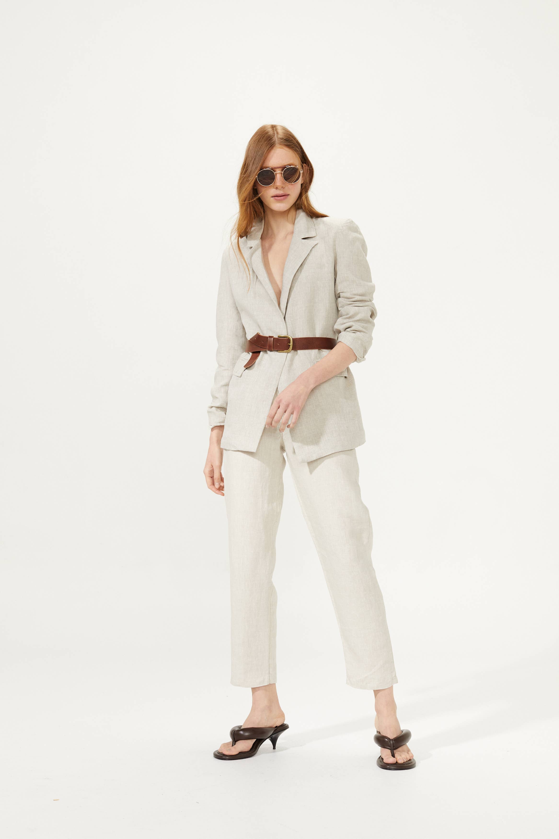 Sky Linen Blazer