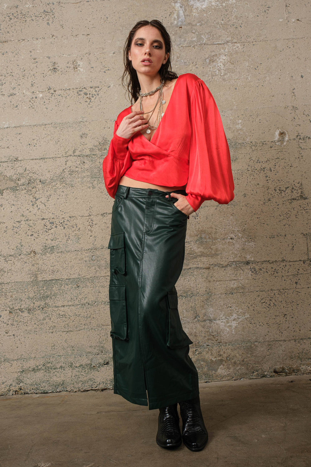 Drew | Satin Blouse