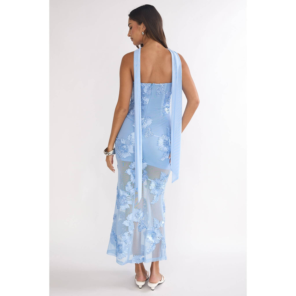 Delilah | Floral Embroidered Maxi Dress