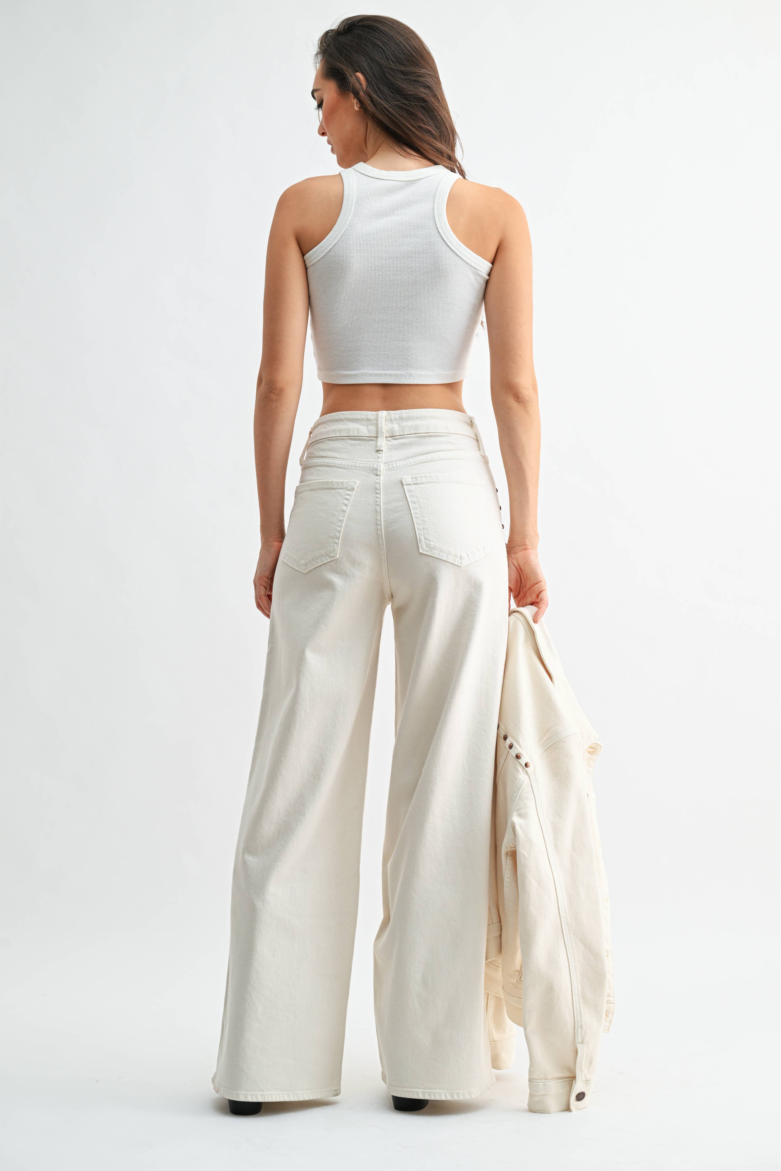 Madeline | Studded Palazzo Wide Leg
