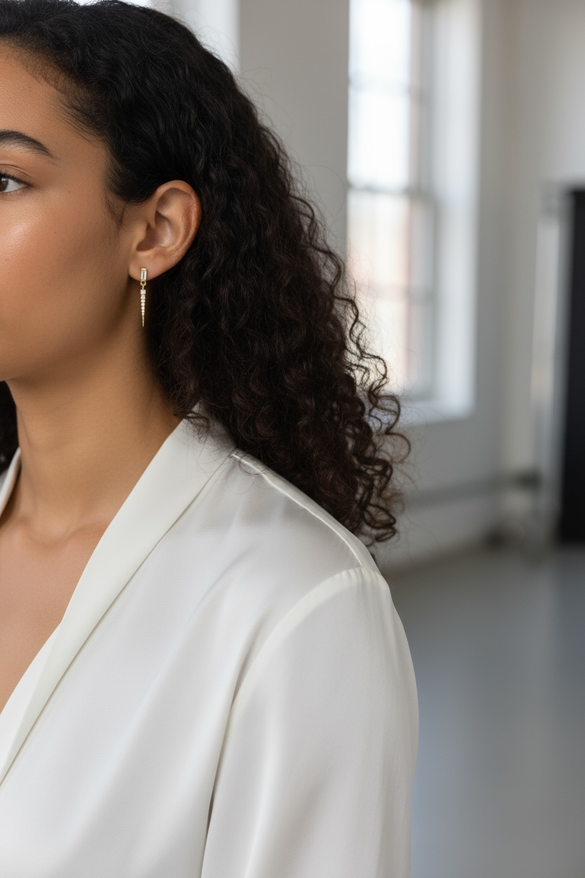 Celia | 18k Gold Filled Earrings w/ Zircon Stones