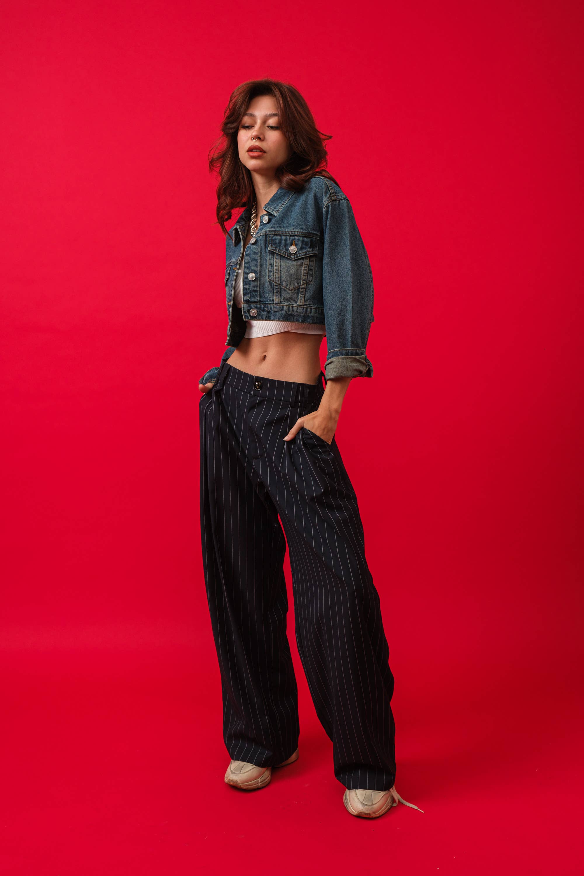 Calla | Denim Crop Jacket