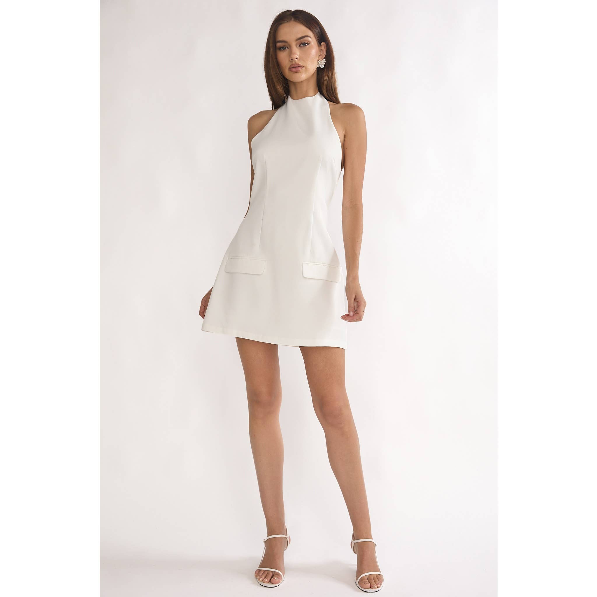 Yacht Club | Halter Mini Dress