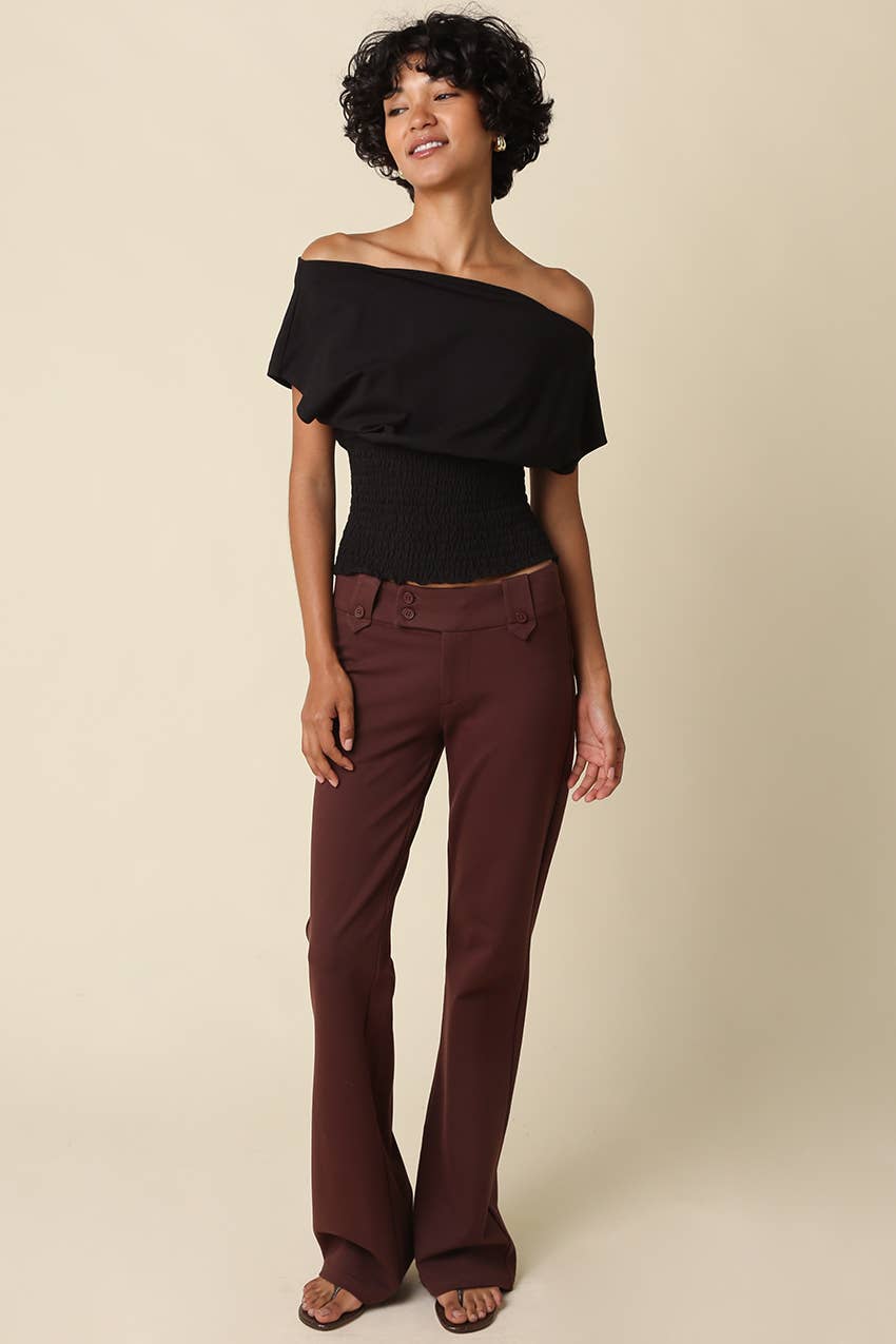 Janey | Off Shoulder Smocked Top