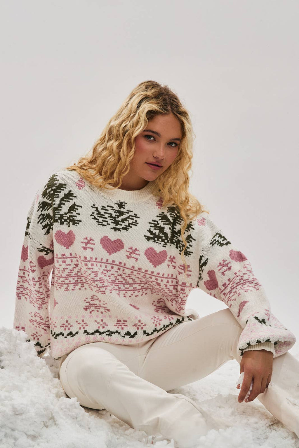 Jovie | Long Sleeve Crew Neck Christmas Sweater