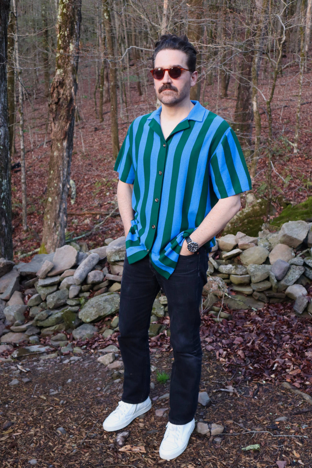 Forest Knit Camp Shirt