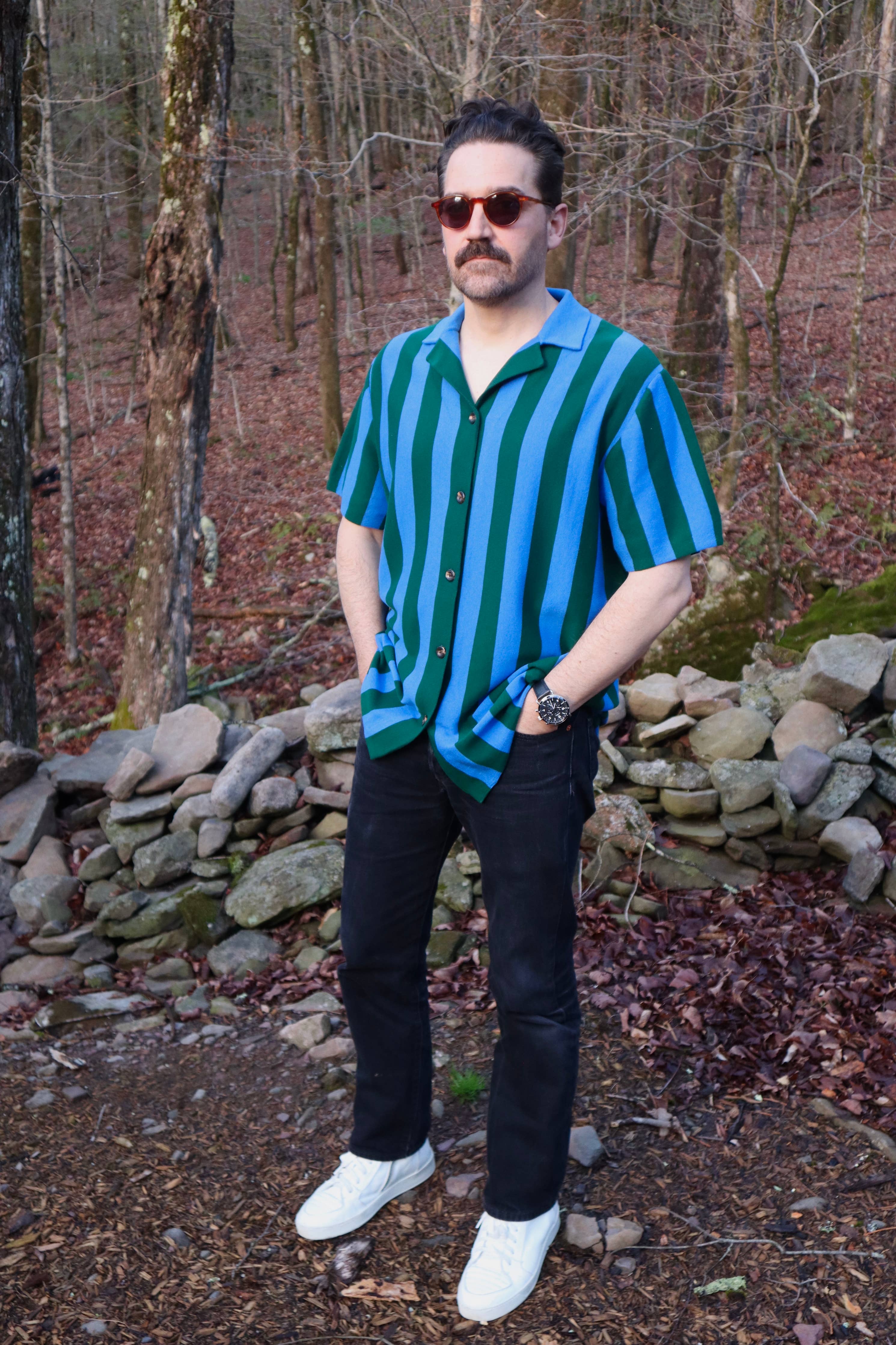 Forest Knit Camp Shirt