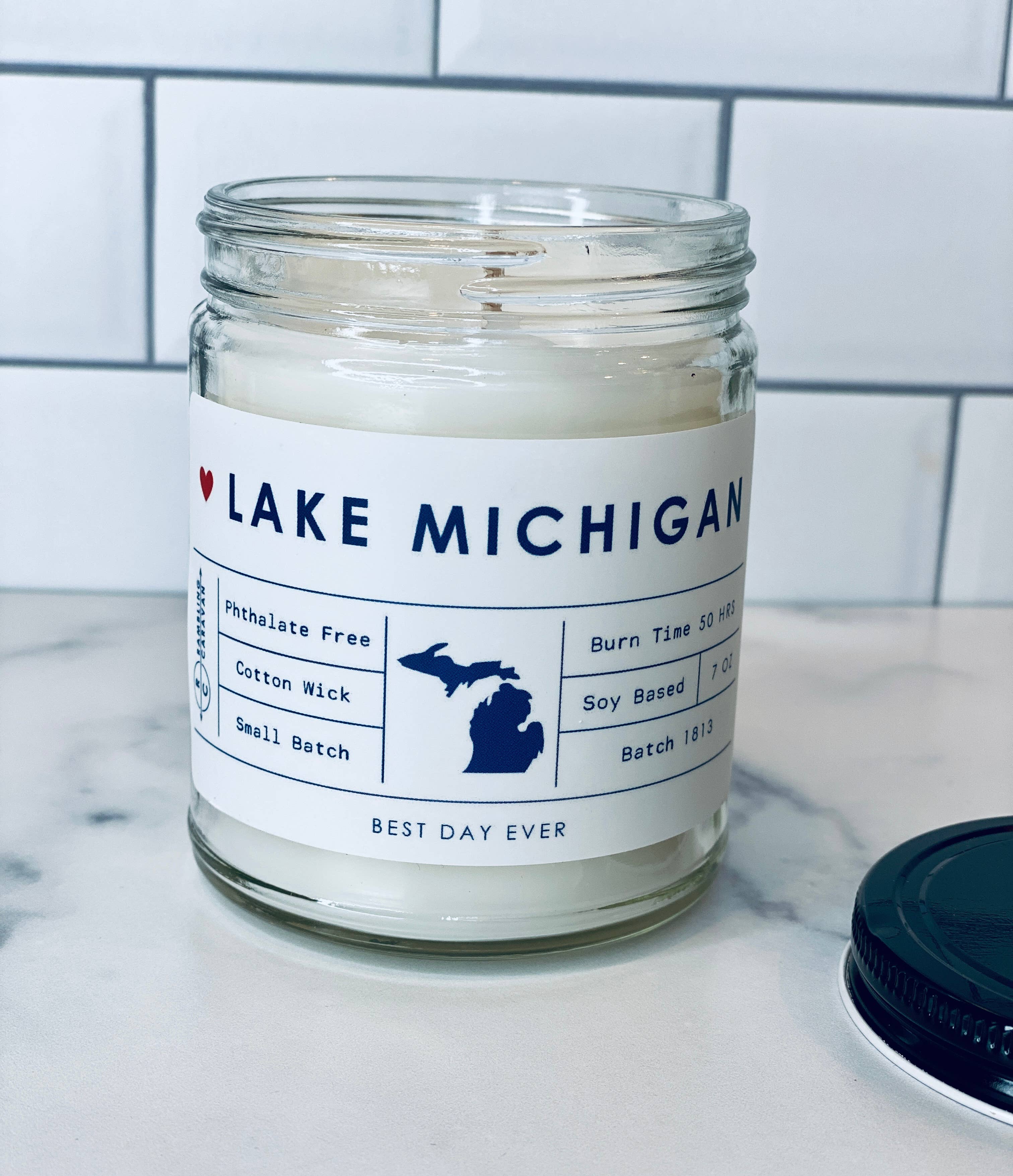 Lake Michigan Candle: Cactus Flower & Jade