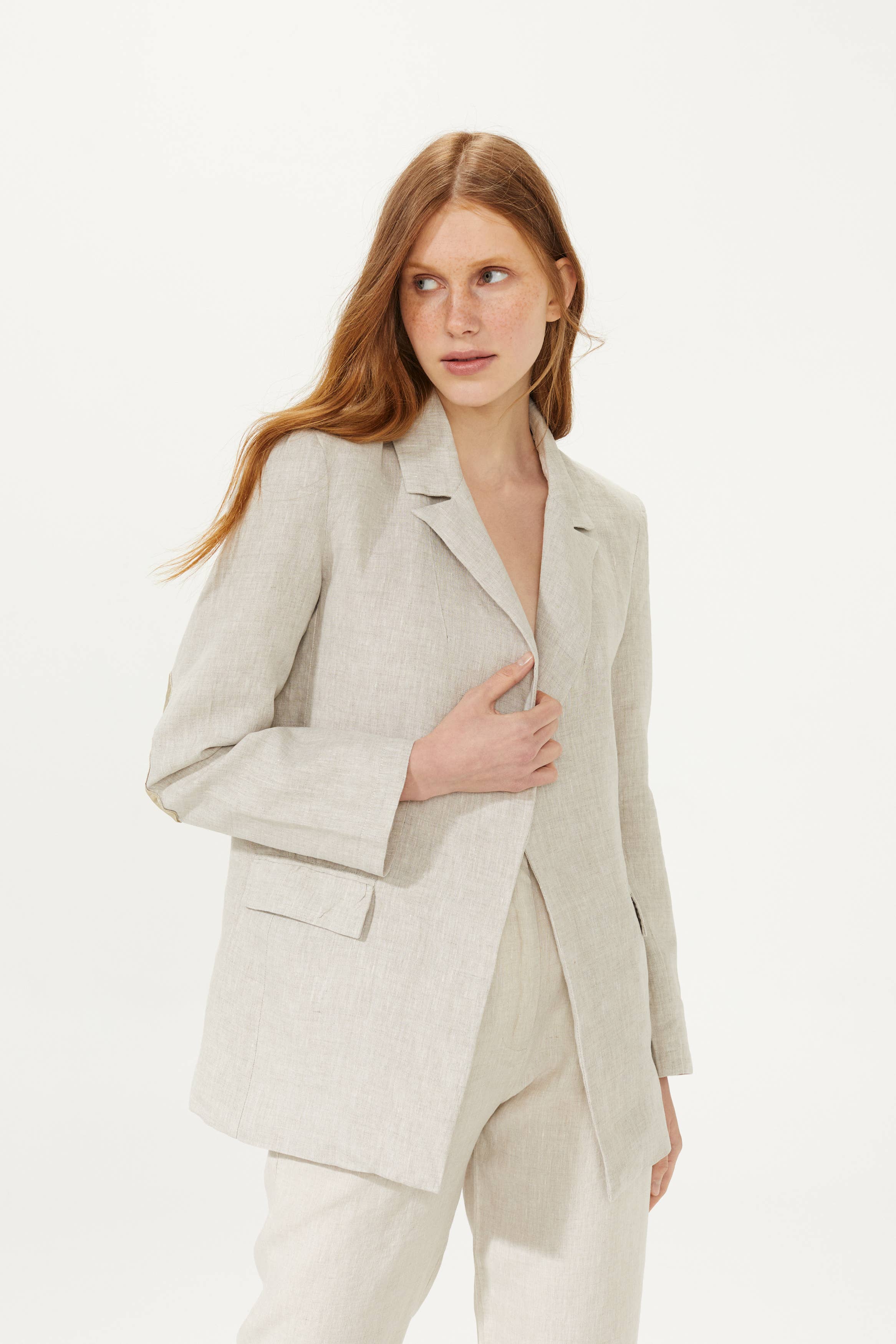Sky Linen Blazer