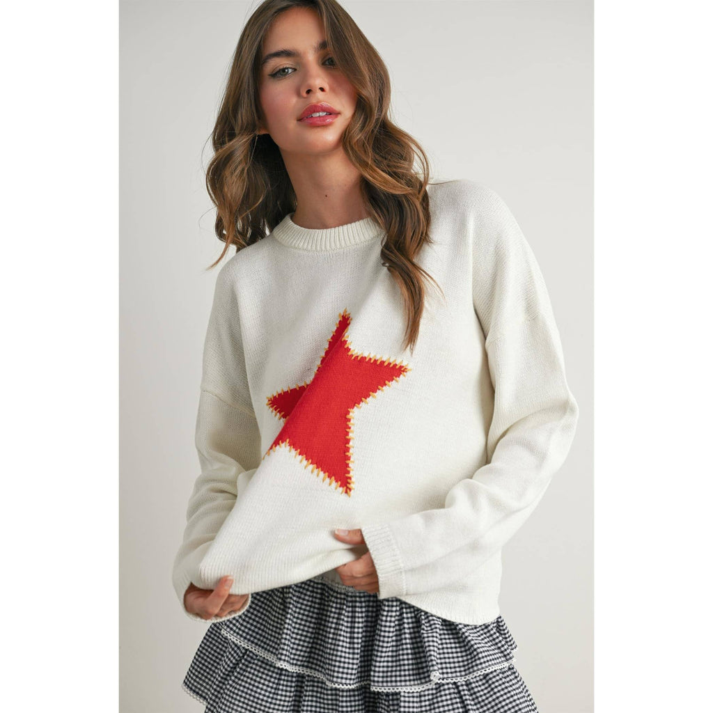 Star | Drop Shoulder Star Sweater