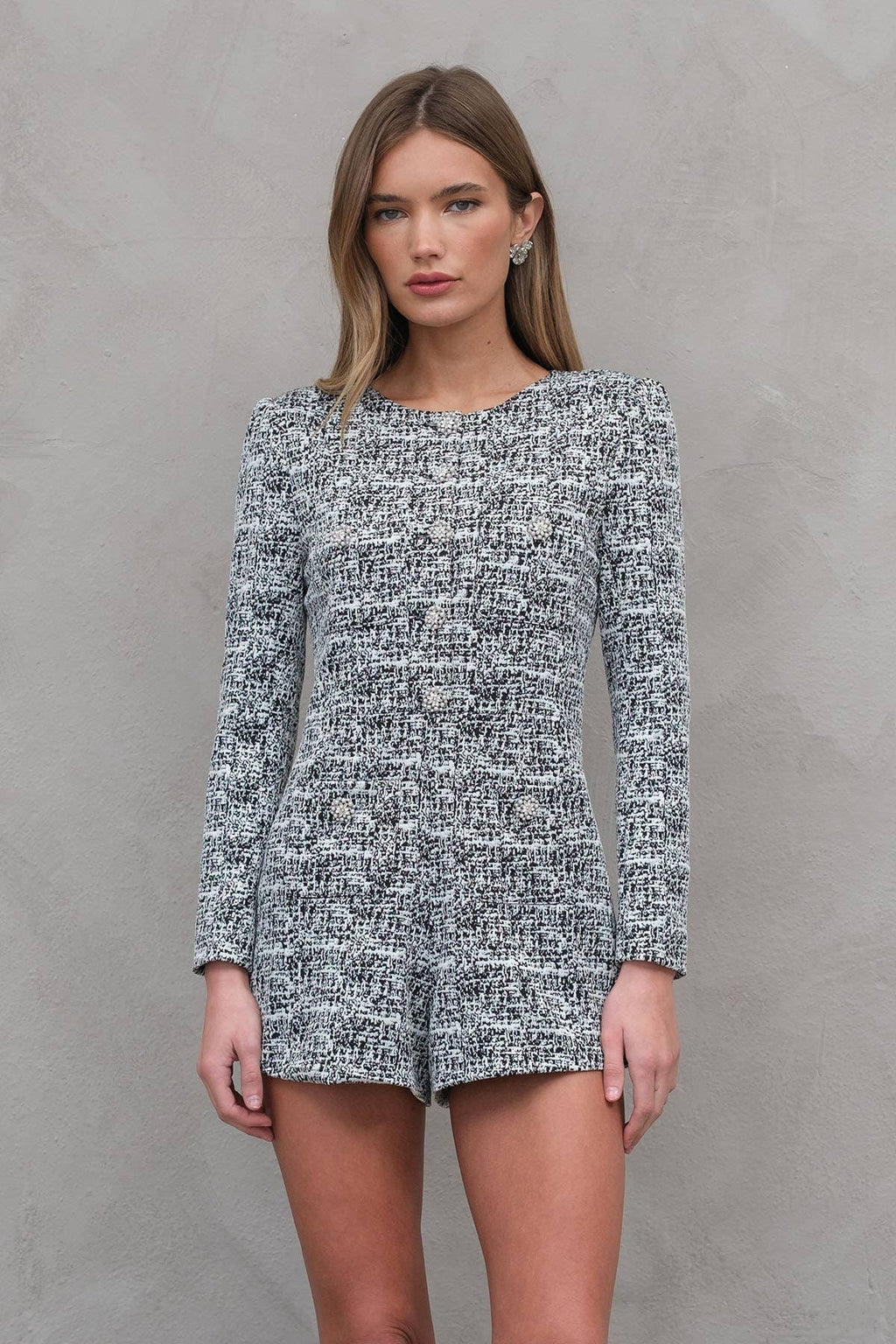 Petal | Dressy Span Jacquard Romper