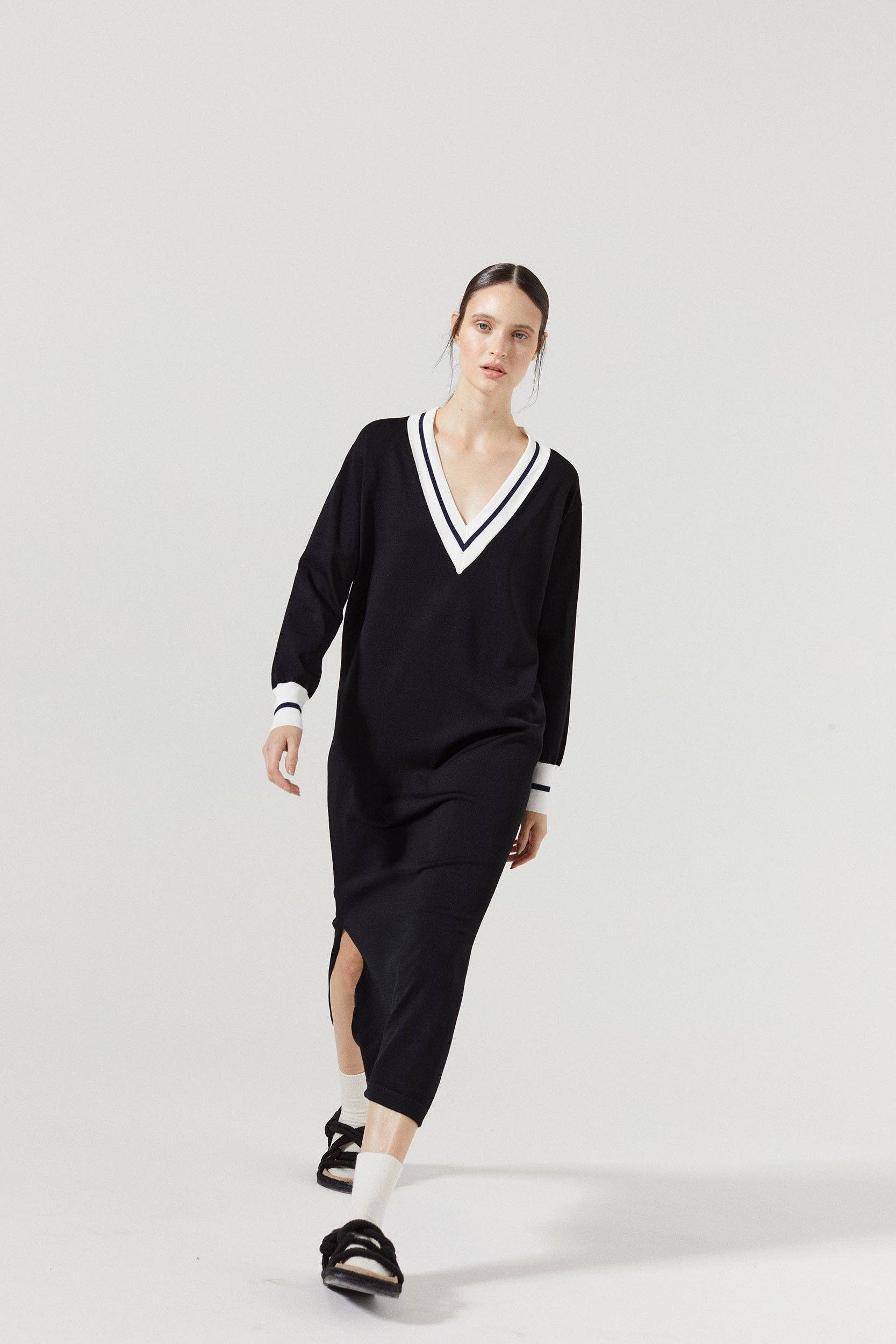 Preppy Knitted Dress