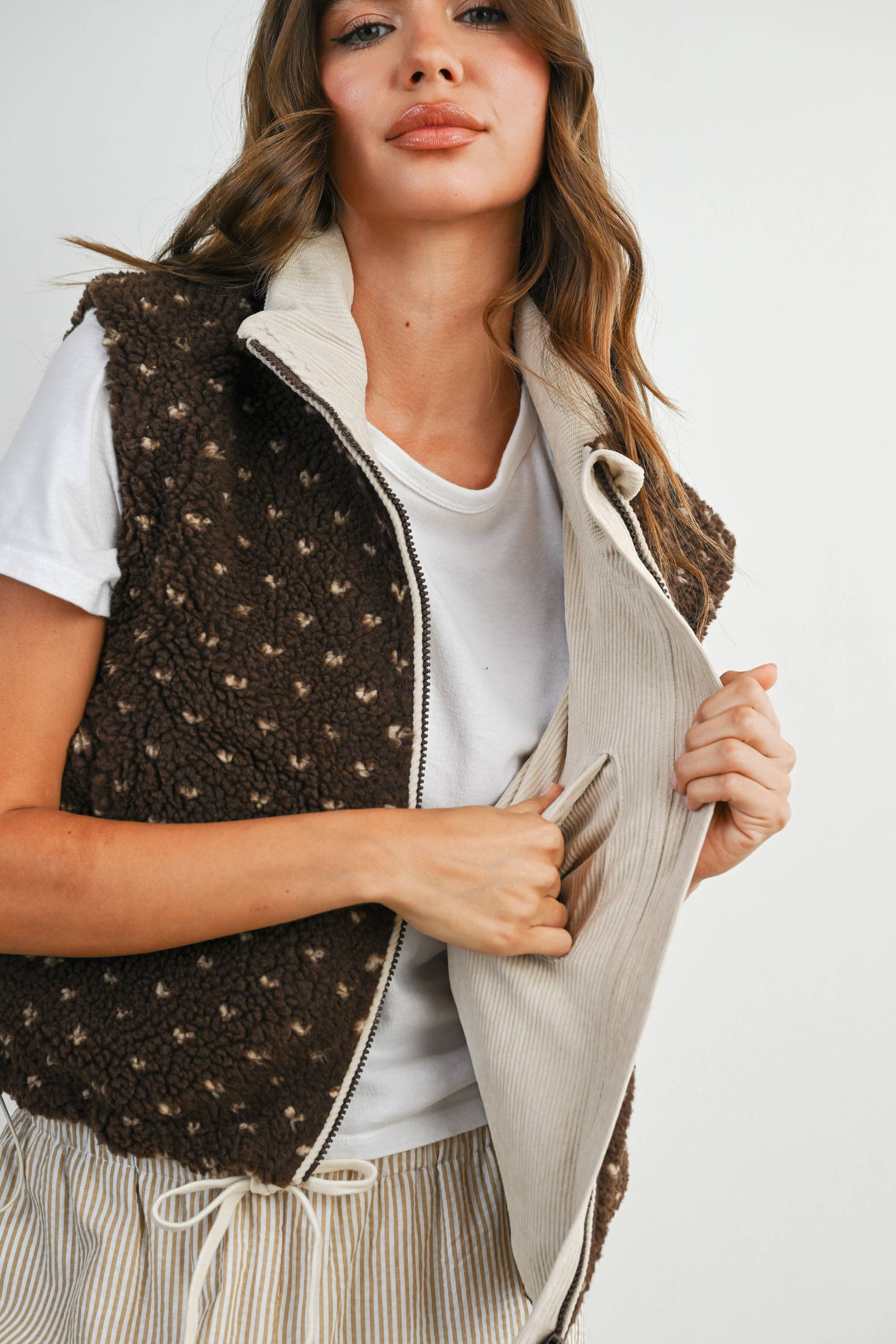 Byrd | Floral Fleece Sleeveless Vest
