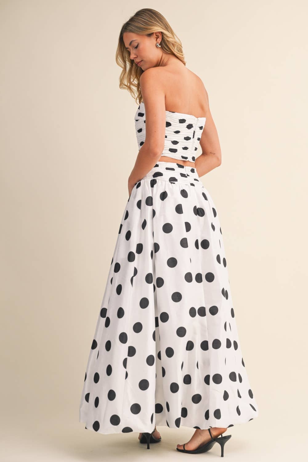 Whittaker | Polka Dot Top and Bubble Skirt Set