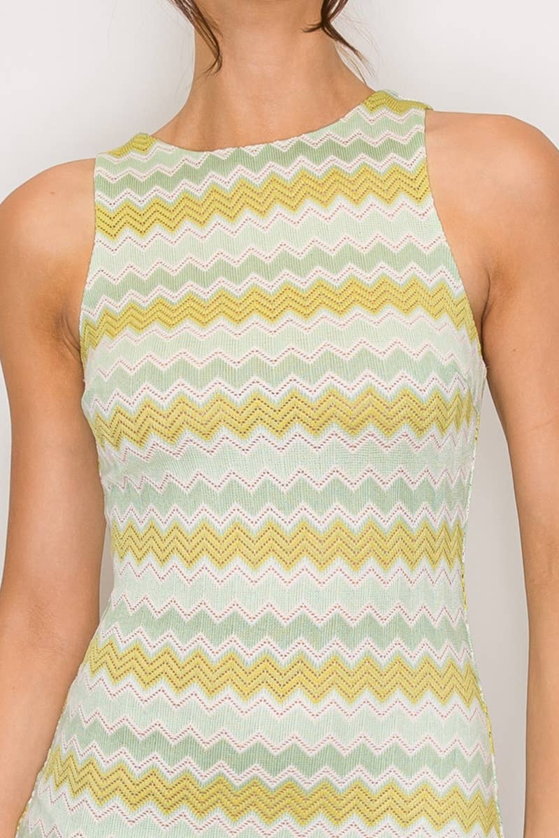 Ziggy | Zig Zag Bodycon Mini Dress