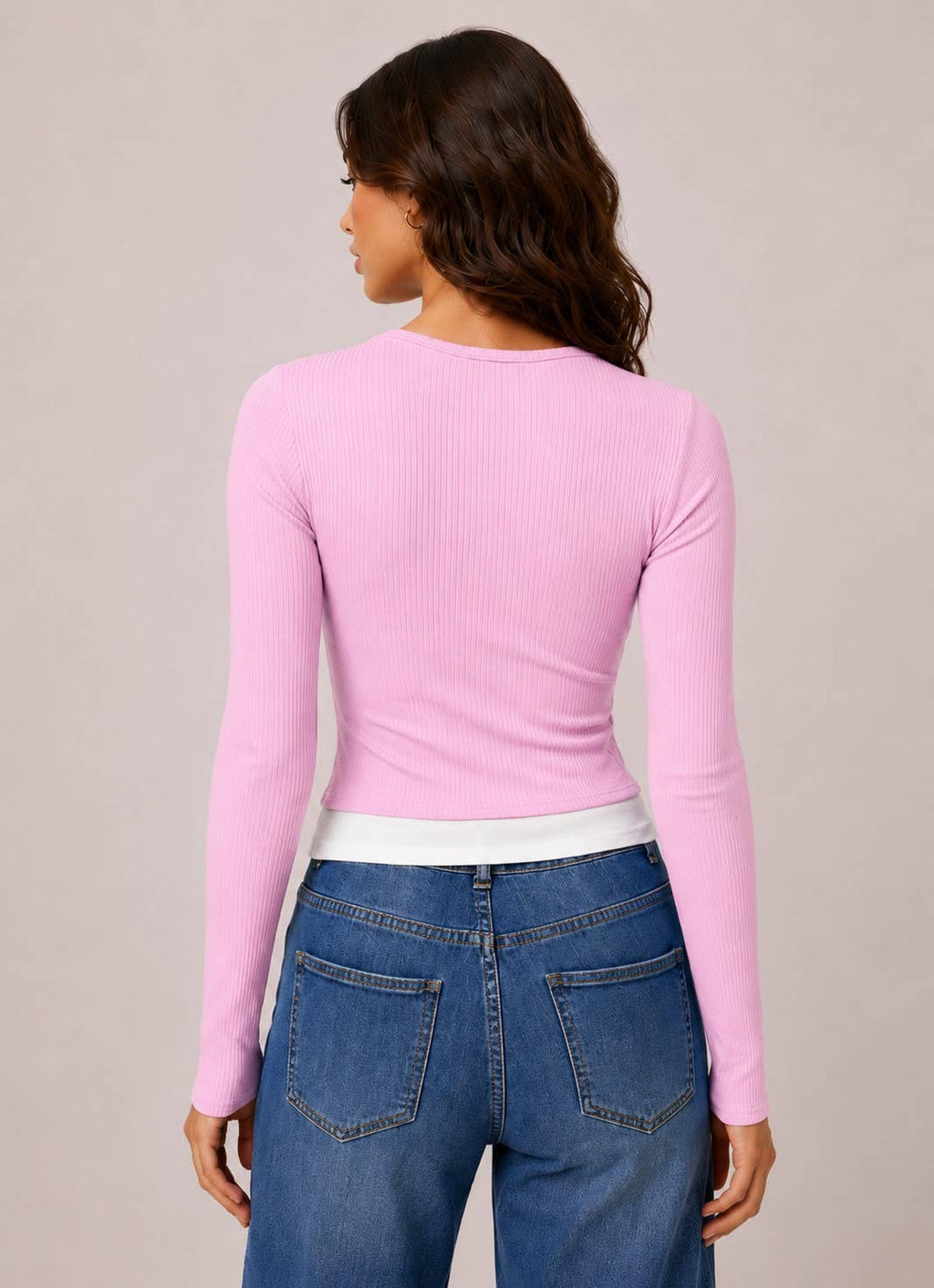 Riley | Layers with Bow Detail Long Sleeve Top