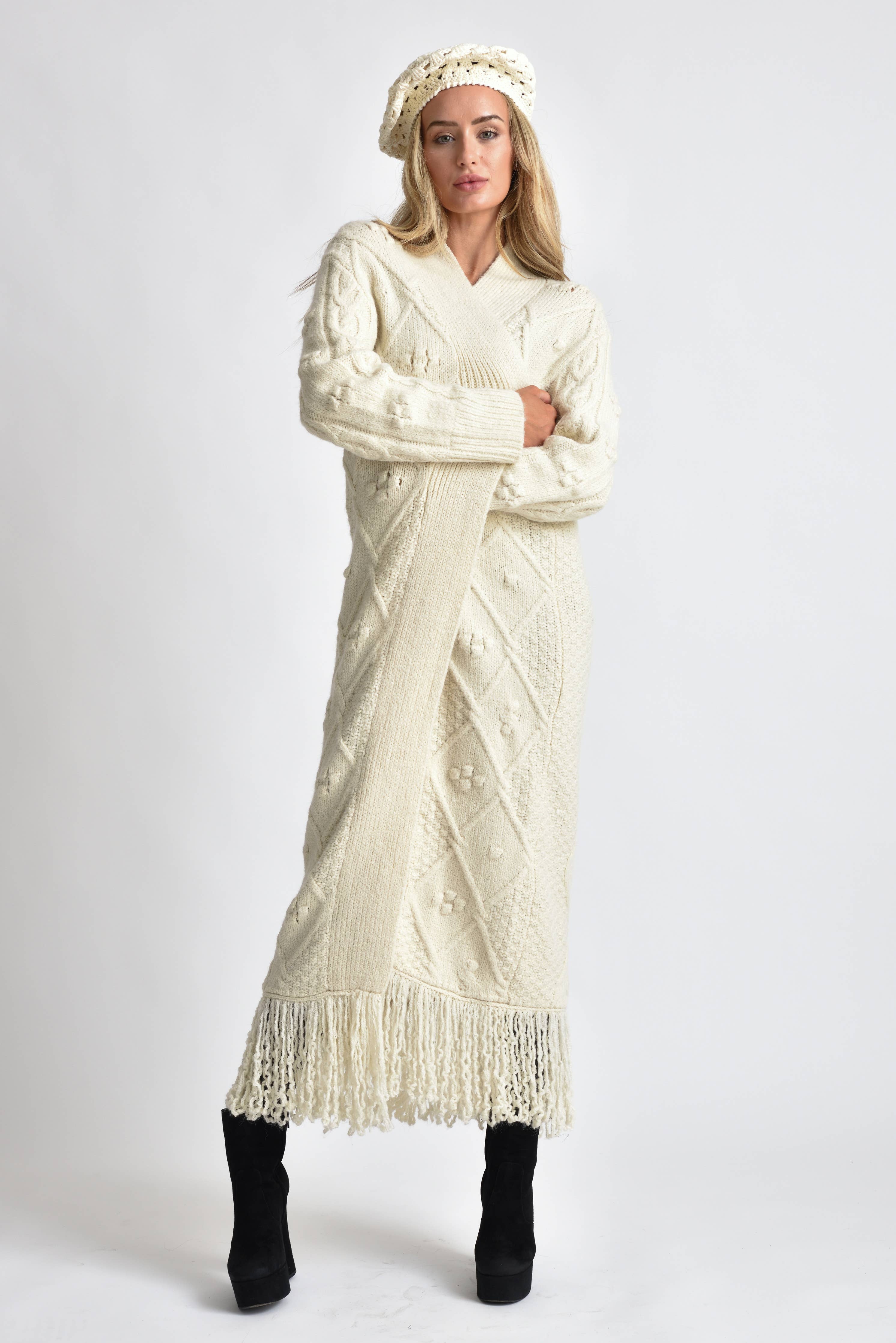 Snowy Maxi Cardi