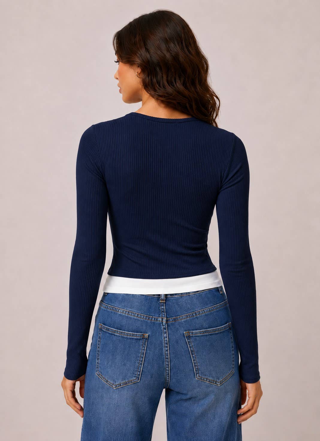 Riley | Layers with Bow Detail Long Sleeve Top