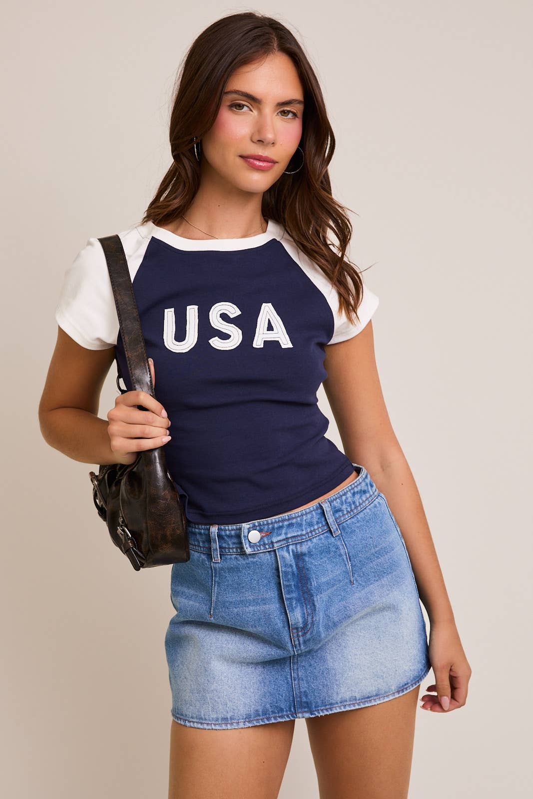 Captain | Cap Sleeve USA Baby Tee