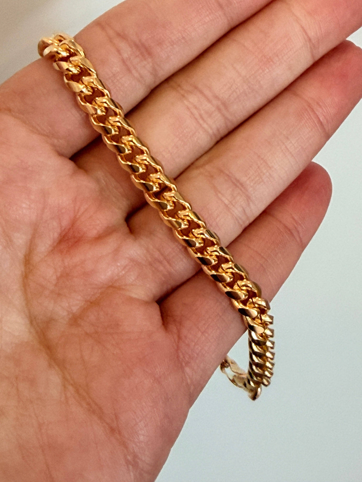 Gold Filled 6mm Curb Bracelet