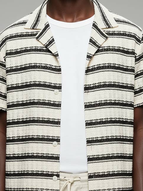 Walker | Crochet Short Sleeve Men's Shirt
