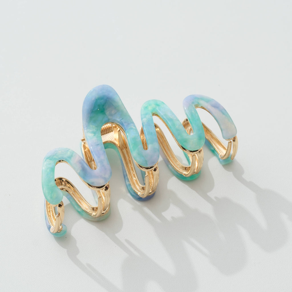 Willow Island | Large Metal Squiggle Claw Clip