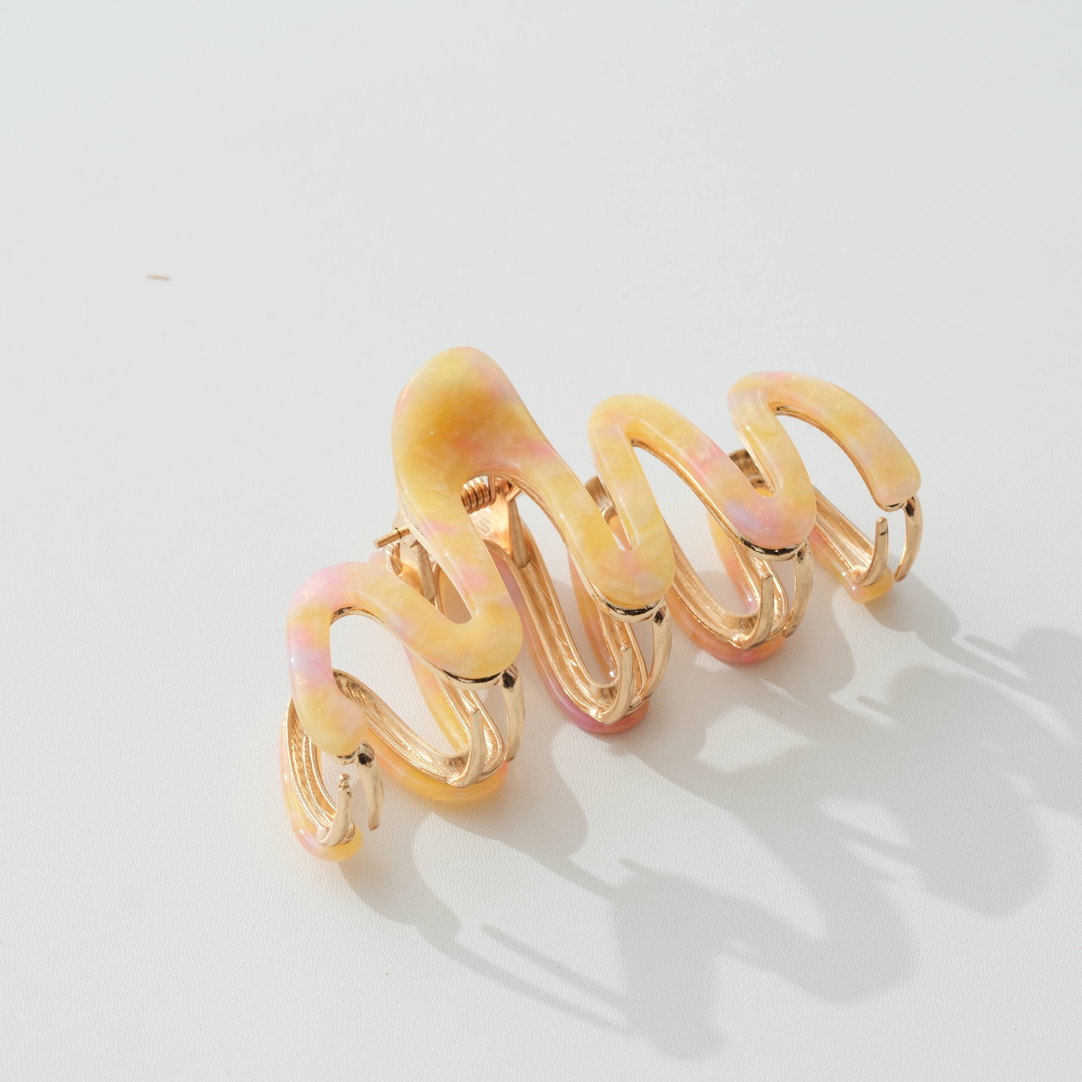 Willow Island | Large Metal Squiggle Claw Clip