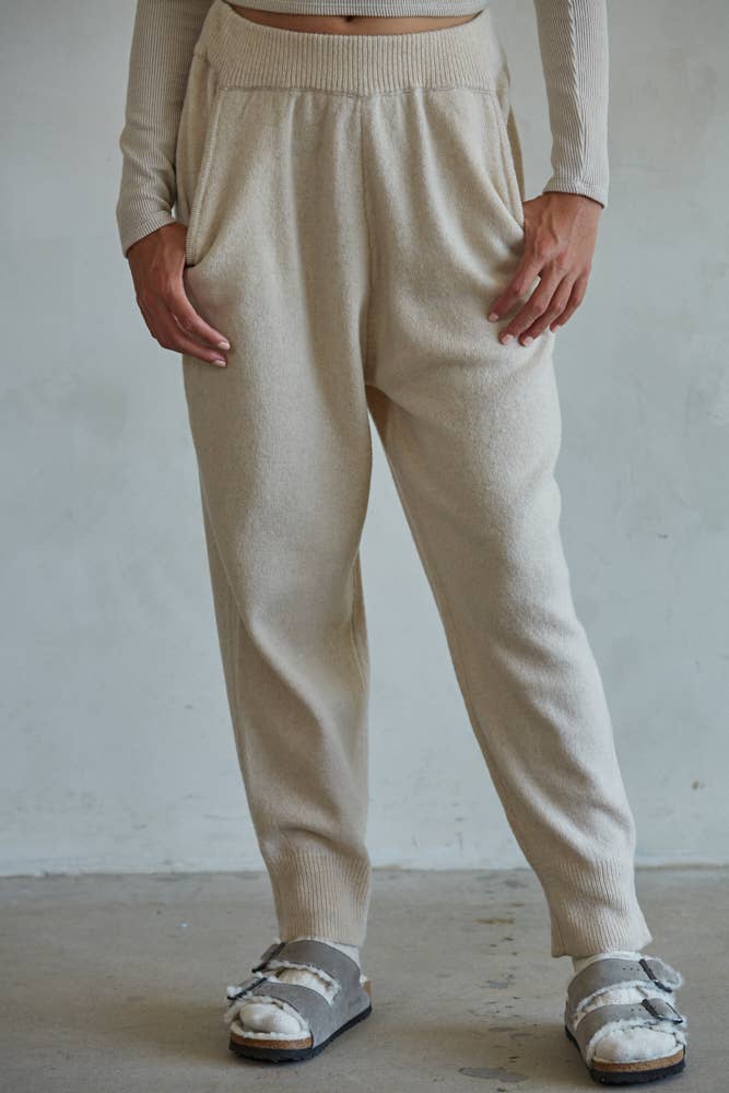 Clark | Knit Sweater Wool Nylon Joggers