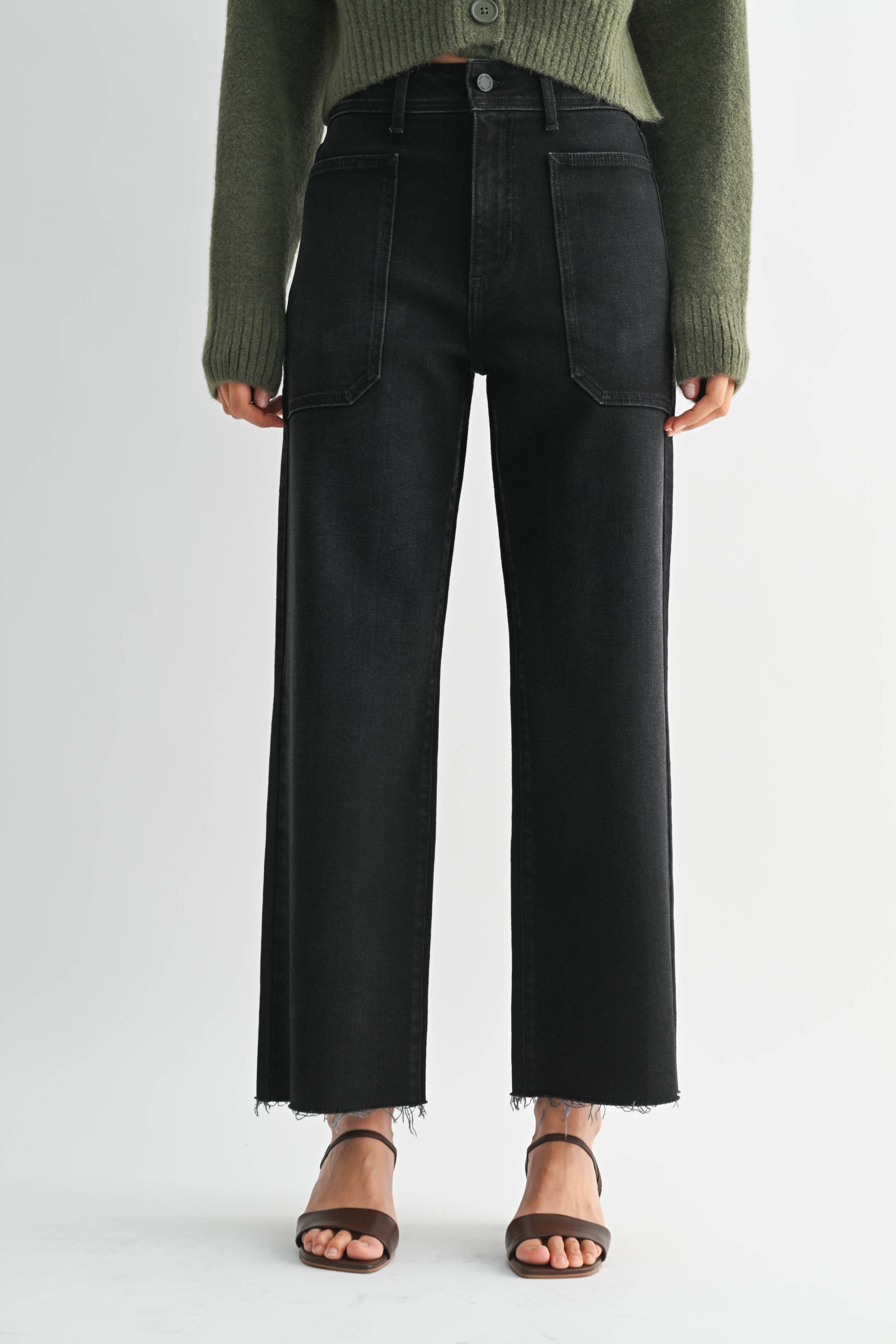 Basics | High Rise Utility Wide Leg