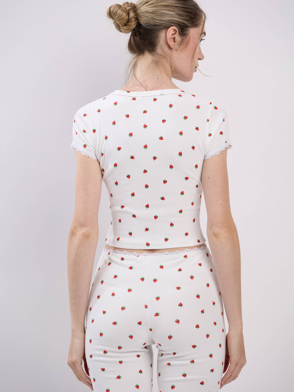 Shortcake | Pointelle Strawberry Top