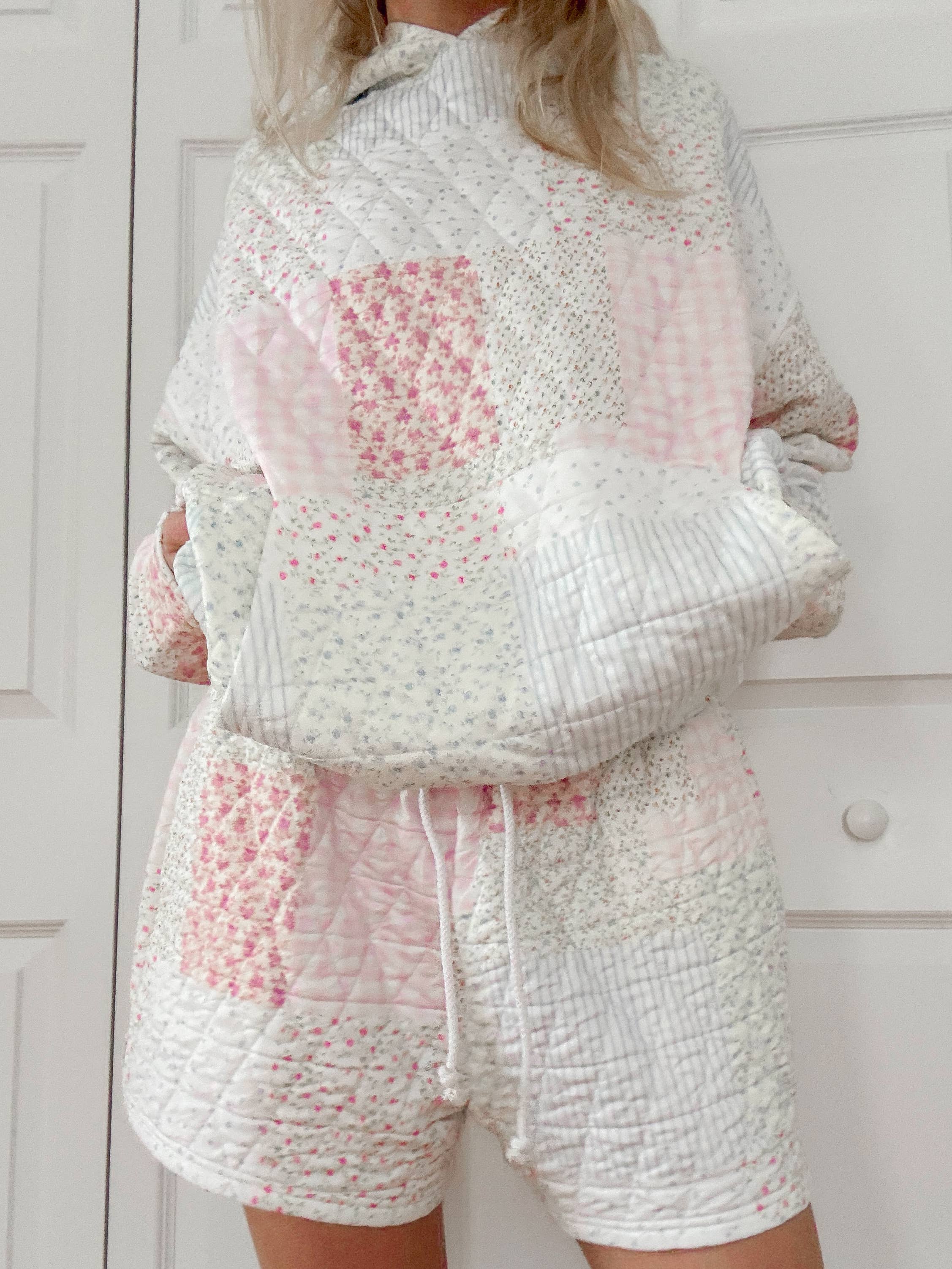 Pearl | Quilted Pastel Shorts
