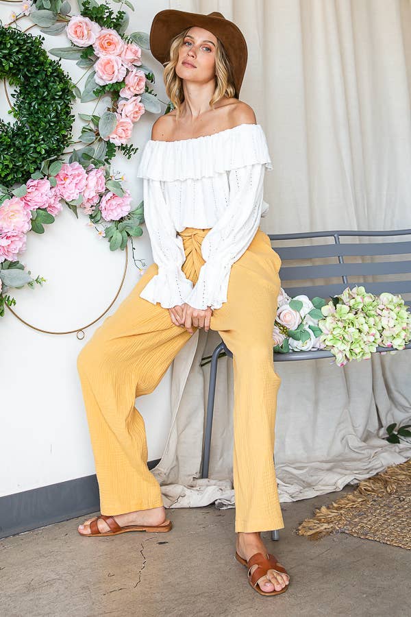 Pretty | Ruffle Neck And Shoulder Blouse