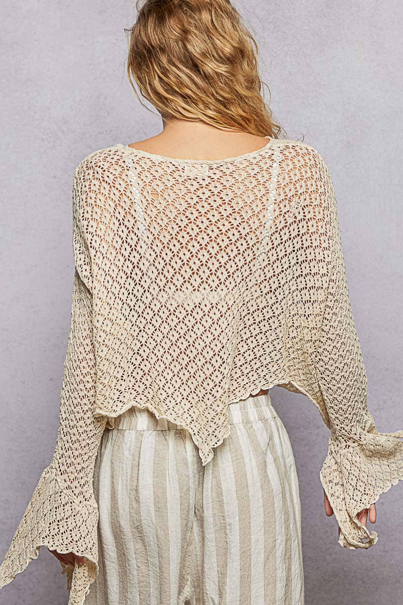 Maris | Crochet Knit Top