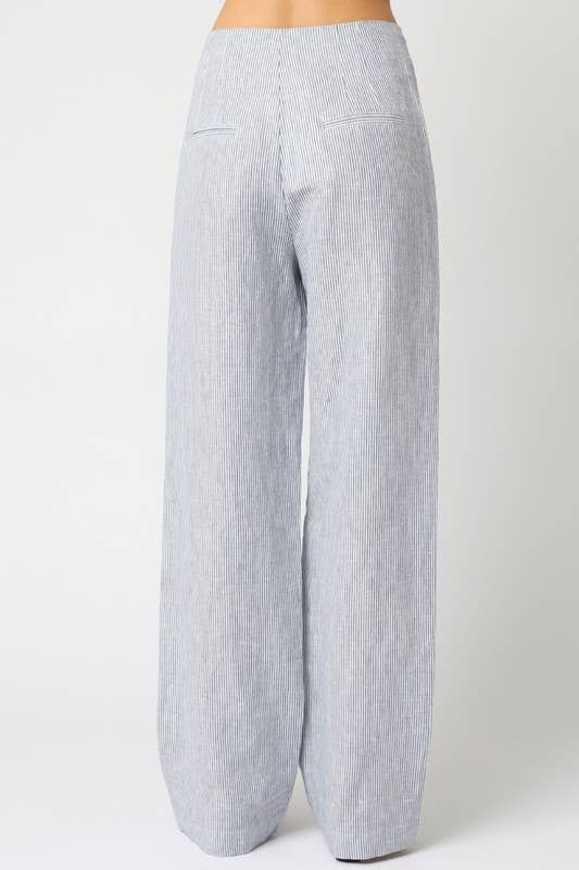 Camilla | Stripe Linen Pants
