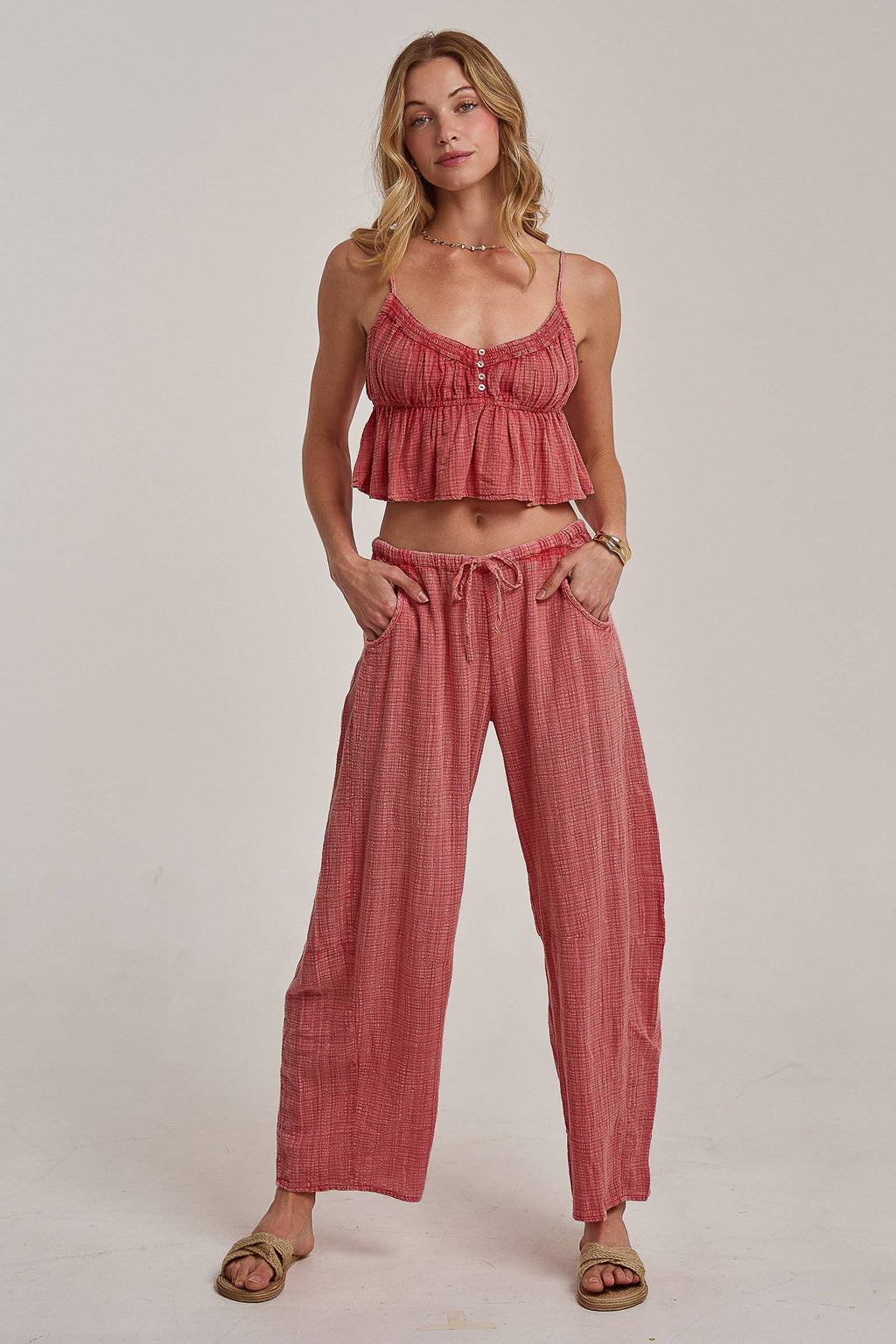 Molly | Cami Top and Barrel Pants Set