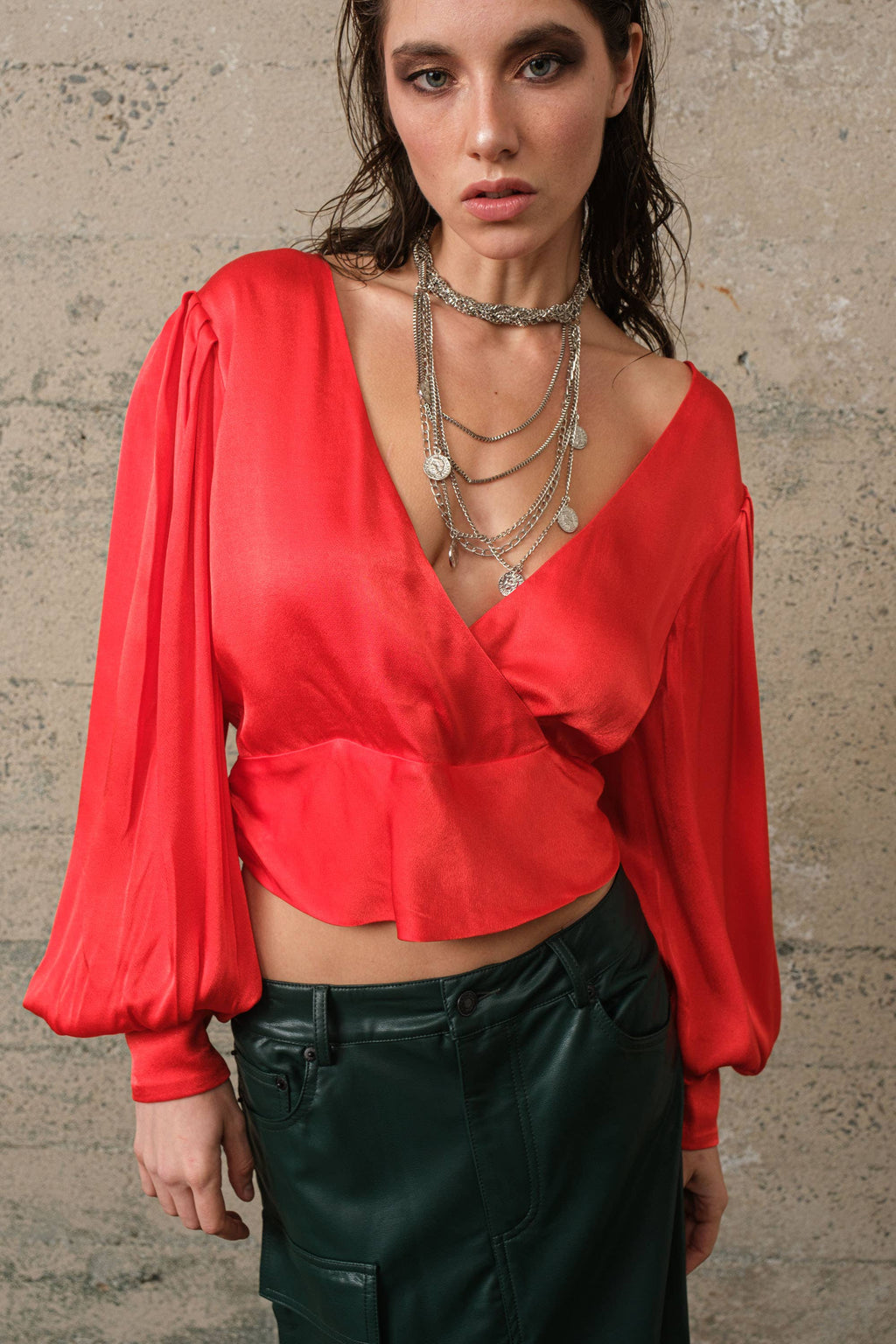 Drew | Satin Blouse