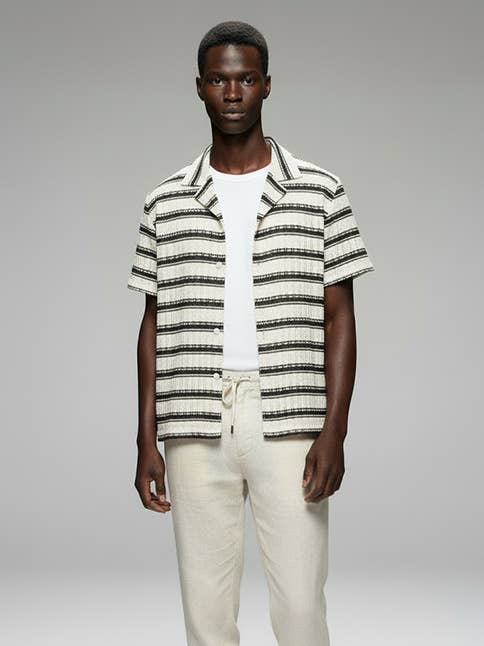 Walker | Crochet Short Sleeve Men's Shirt