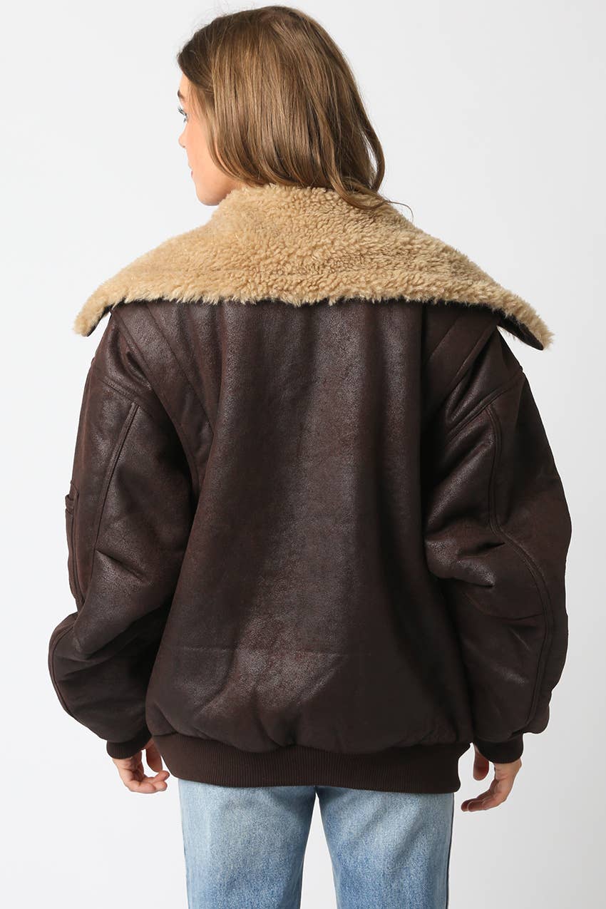 Aspen | Pu Bomber Jacket