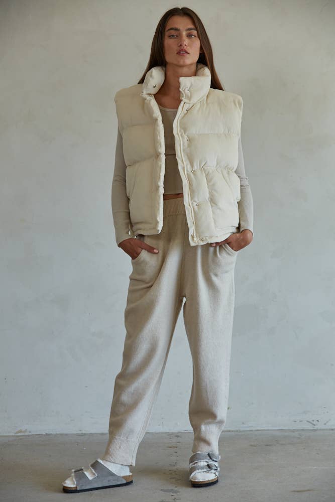 Clark | Knit Sweater Wool Nylon Joggers