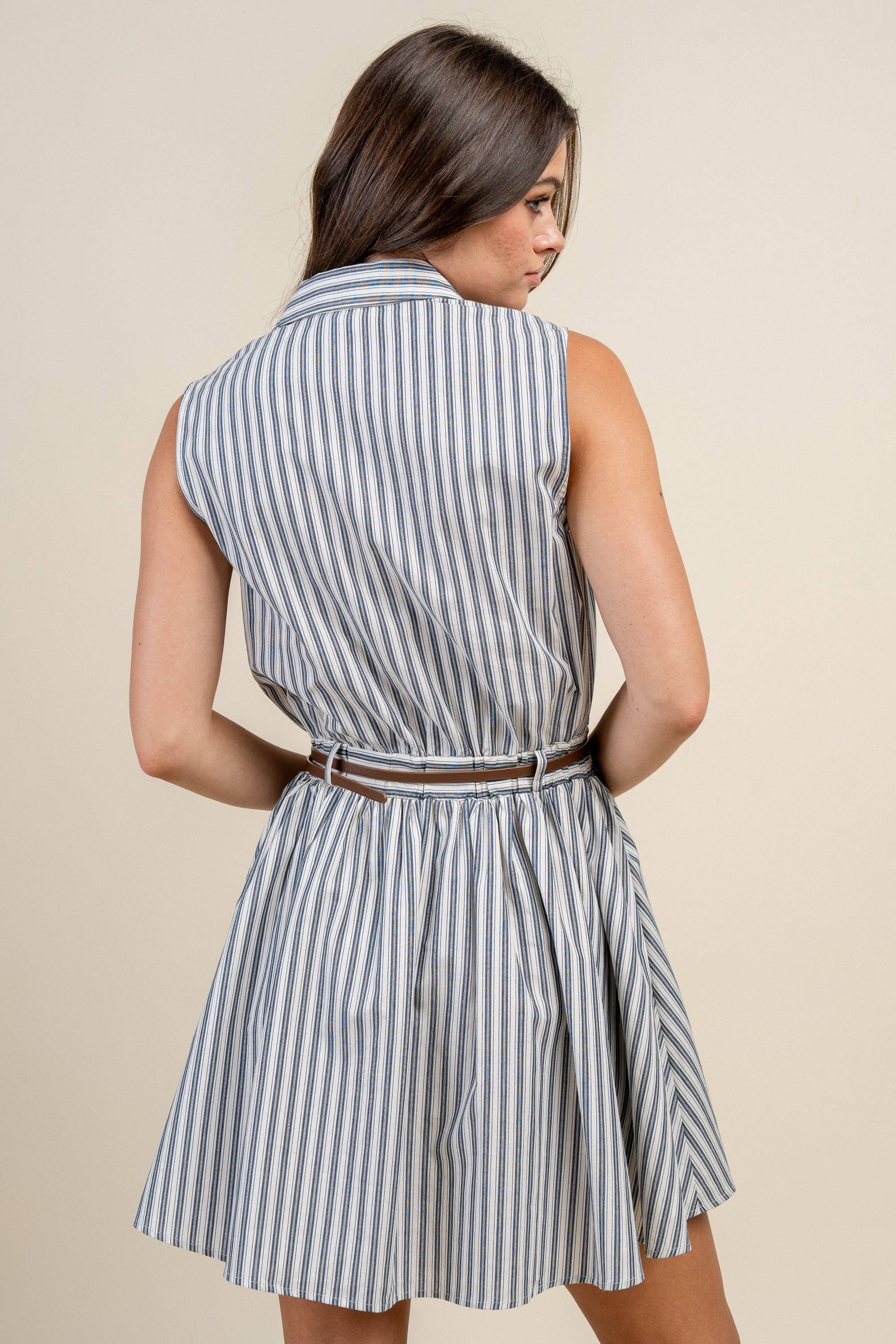 Collins | 100% Cotton Button Down Shirt Dress