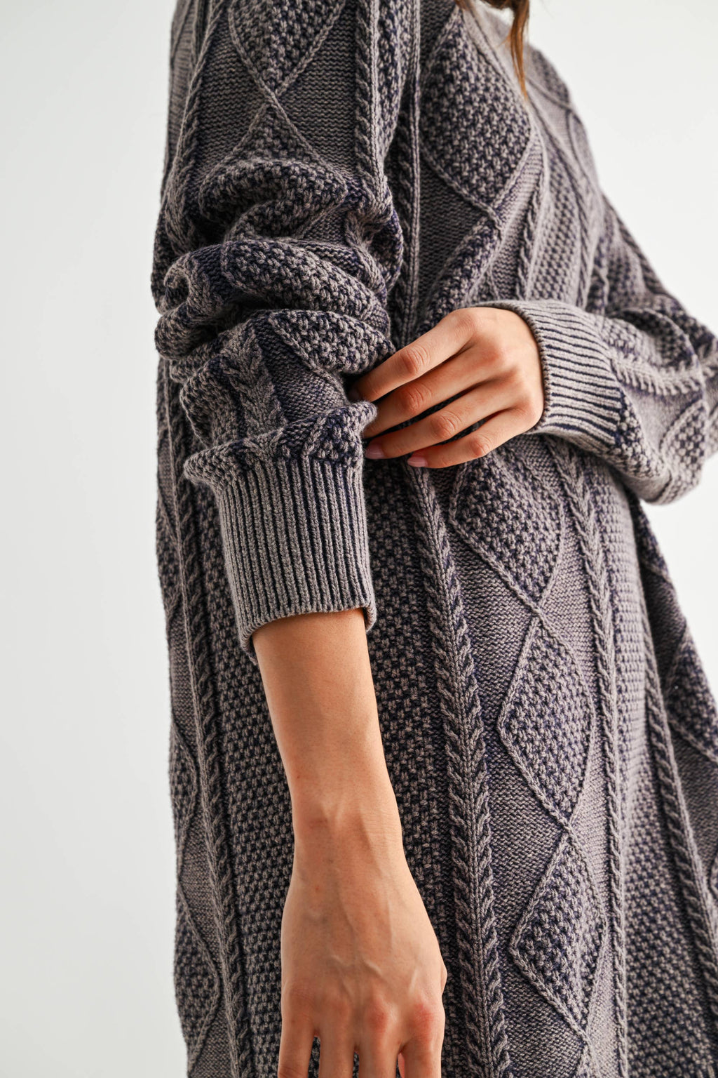 Holly | Textured Knit Sweater Dress