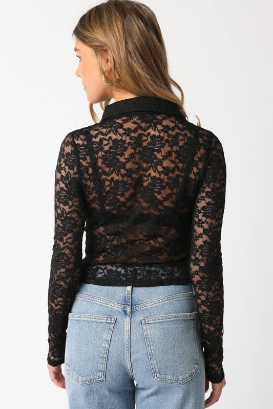 Reagan | Lace Shirt