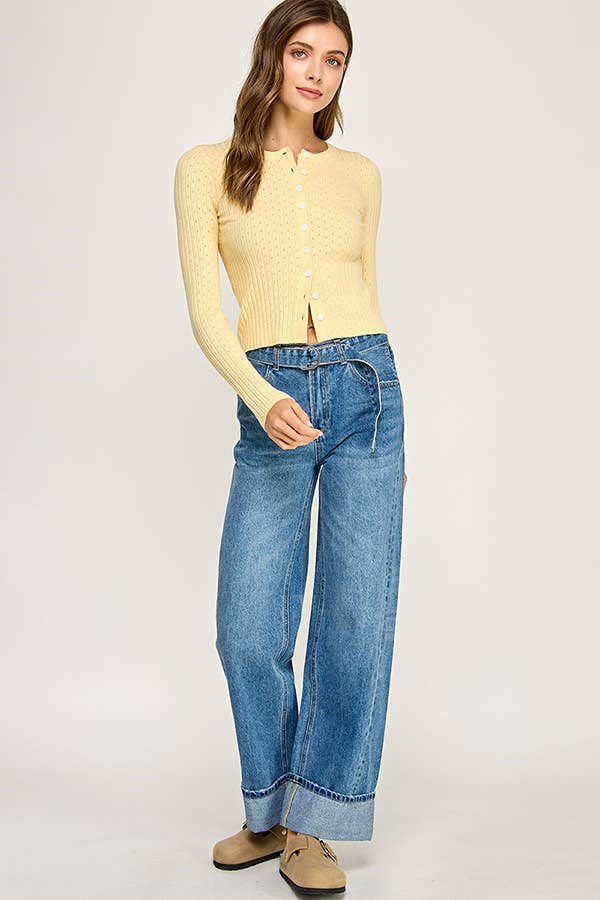 Avery | Button Front Knit